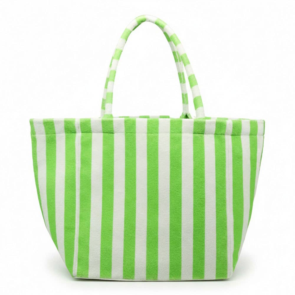 Striped Terry Tote Bag