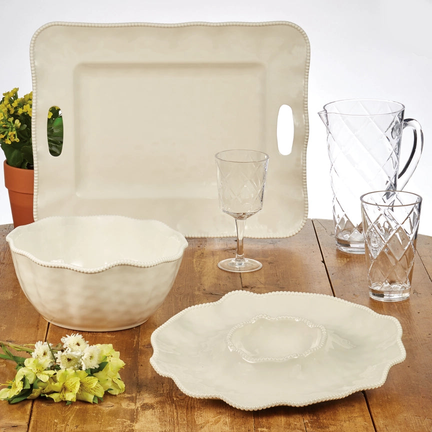 PERLETTE CREAM DEEP BOWL 11x5