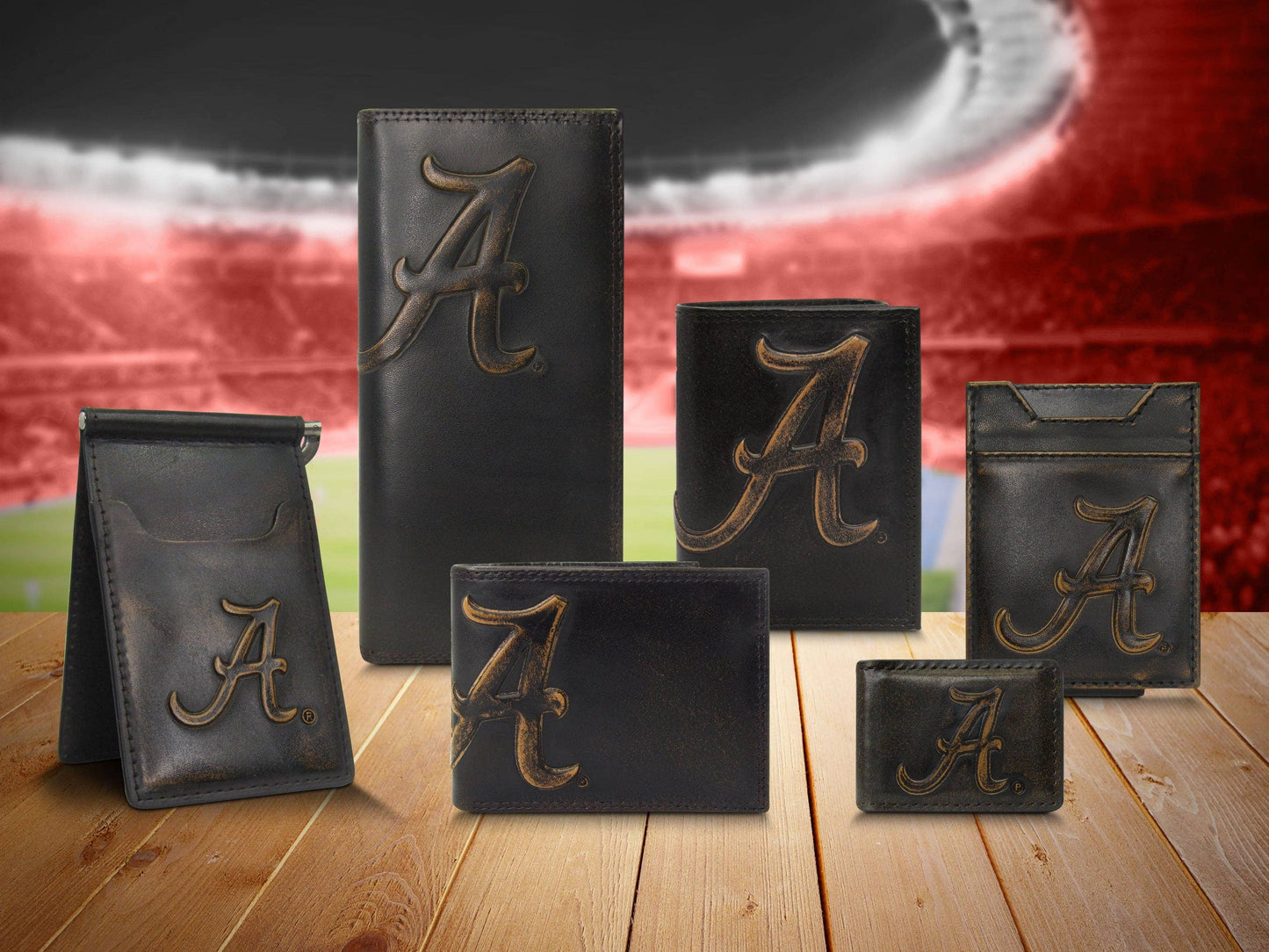 Alabama Crimson Tide Men's Collegiate Stadium Collection Woven Ribbon Belt.