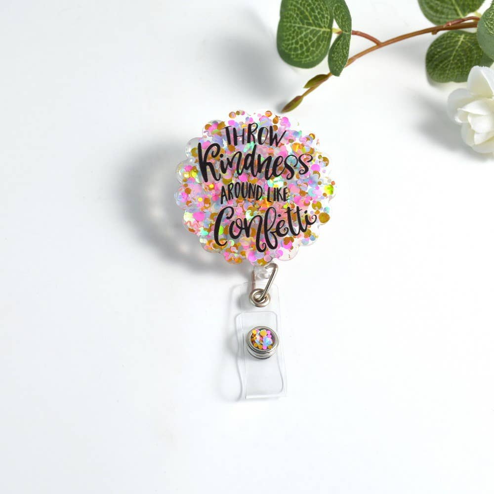 Glitterific Badge Reels Confetti