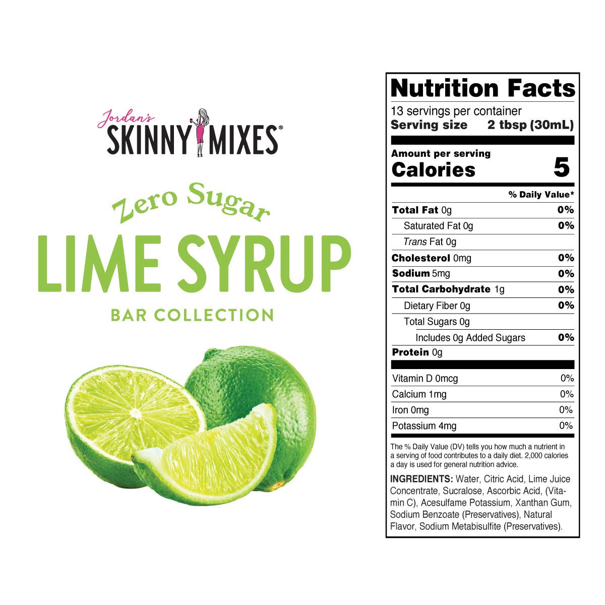 Sugar Free Lime Syrup - 375ml