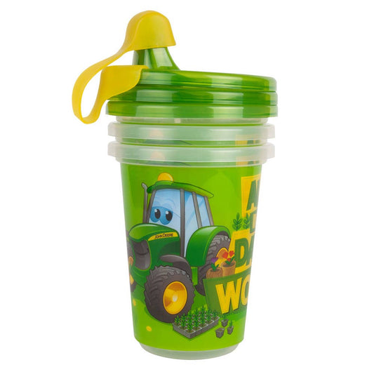 TOMY The First Years John Deere Take & Toss Straw Cup 3pk