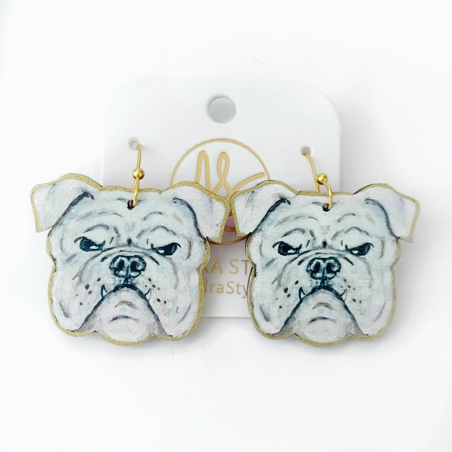 Bulldog Gameday Football Georgia Dangle Earrings