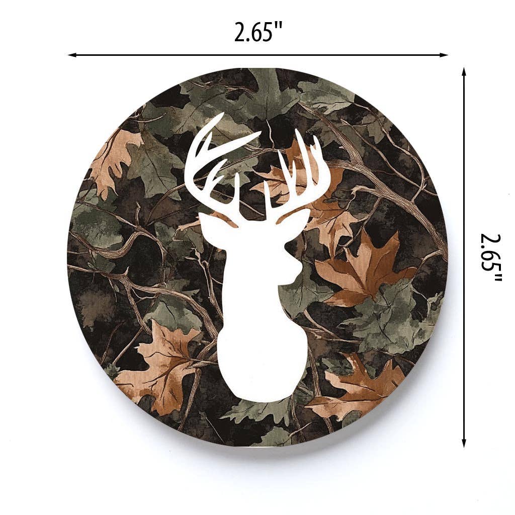 Car Coaster-Deer Head Camo