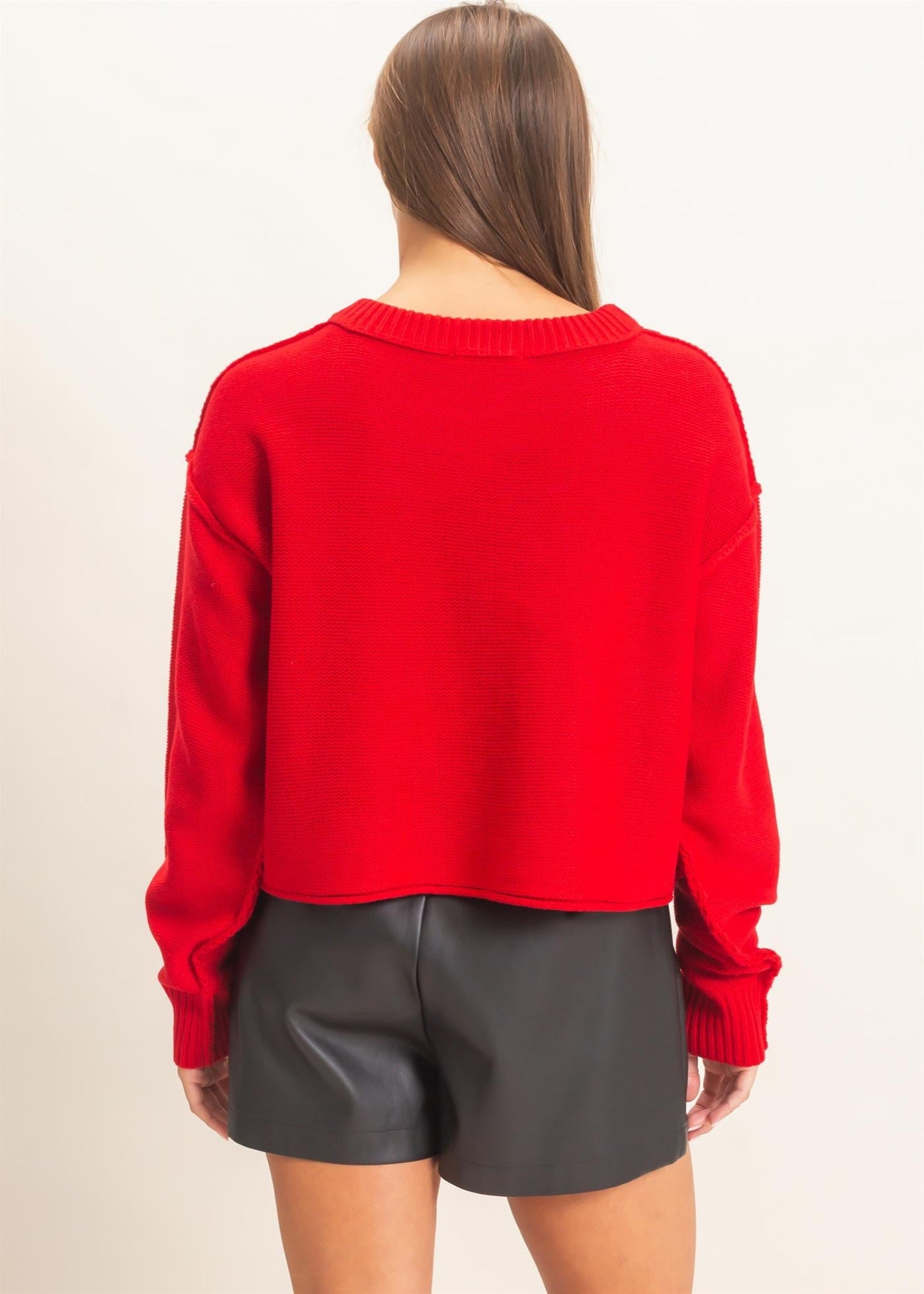 ASHTYN SWEATER - RED