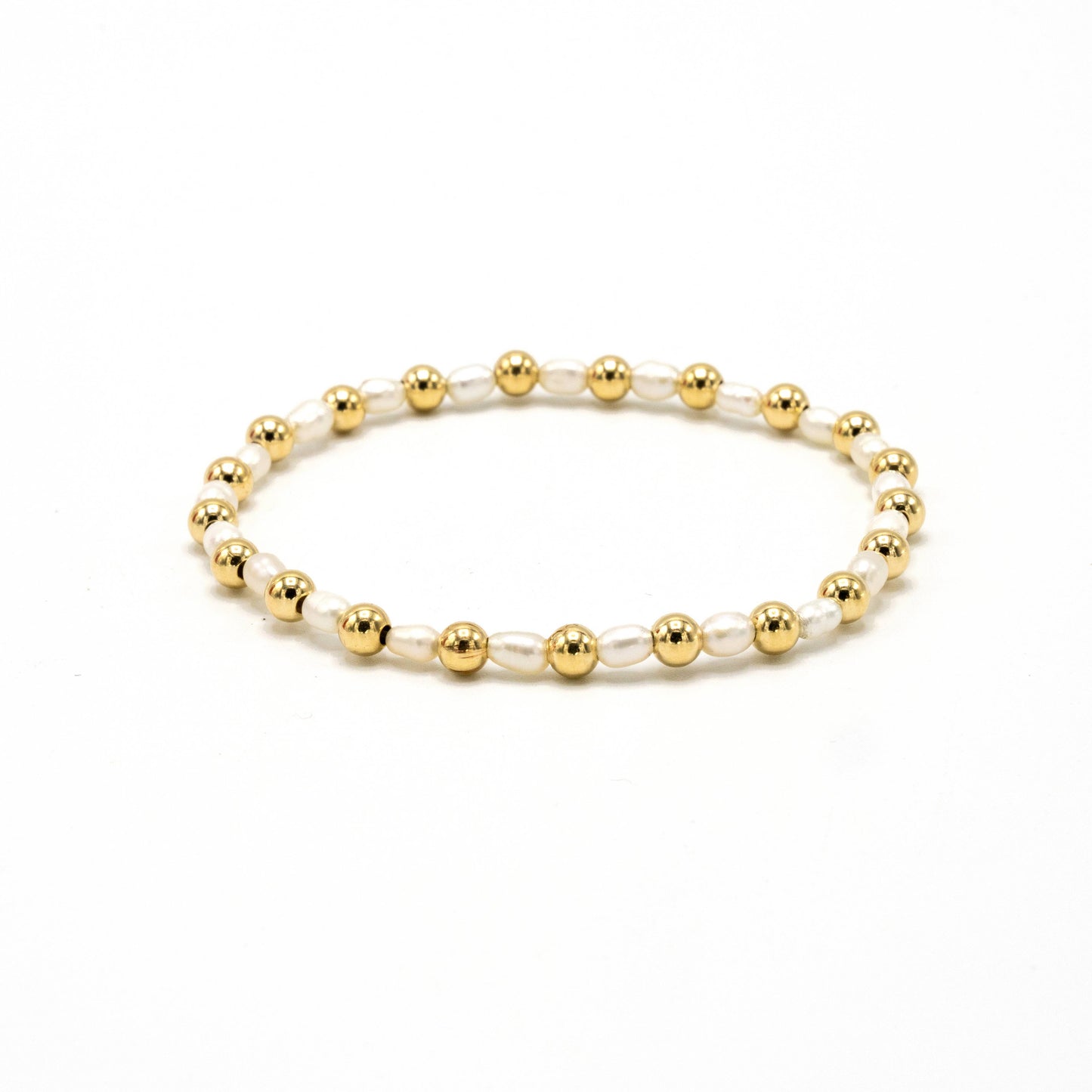 4mm Montauk 14k Gold and Pearl Waterproof Bracelet