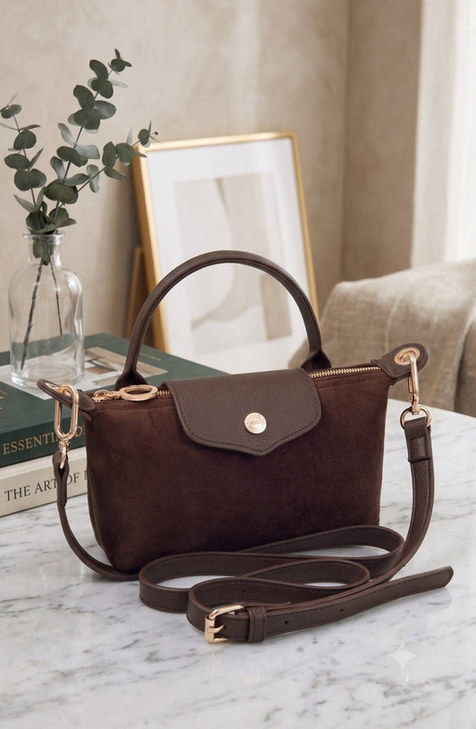 SD781 Penny Suede Mini Crossbody Bag