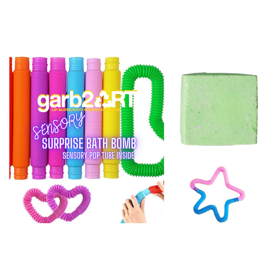 Sensory Surprise Bath Bomb | Pop Tube