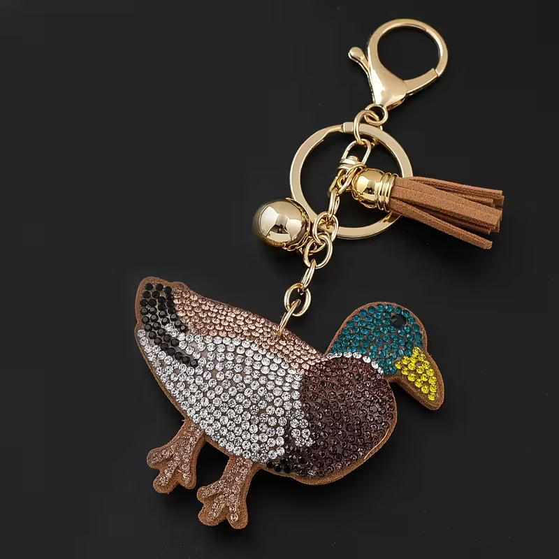 DUCK KEYCHAIN BEDAZZLED