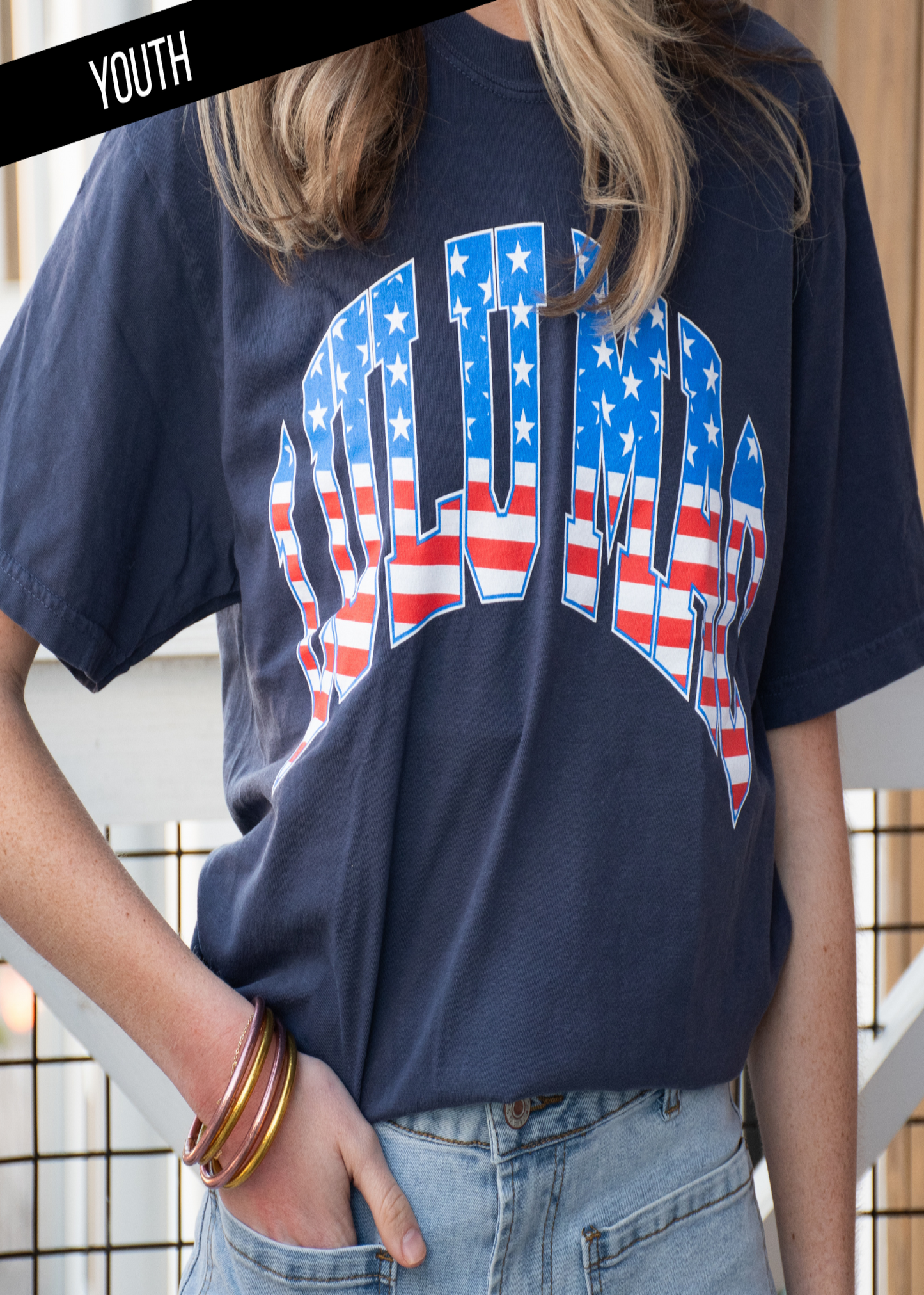 Navy Youth Comfort Colors Tee