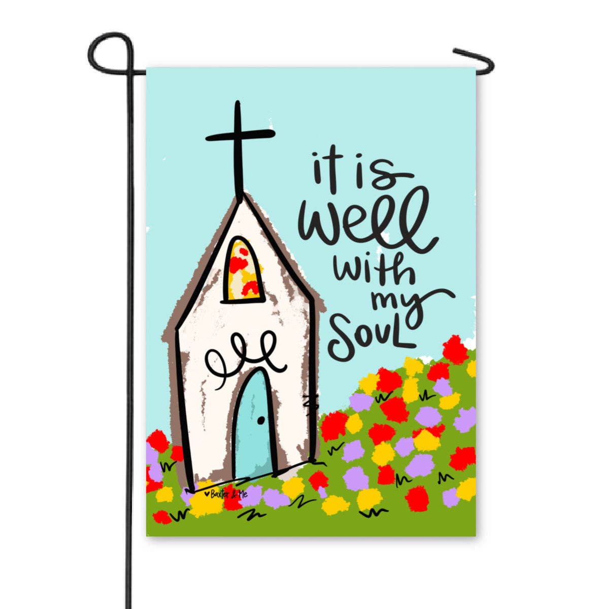 It is Well Garden Flag