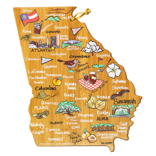 Georgia Cutting Board with Artwork by Fish Kiss™