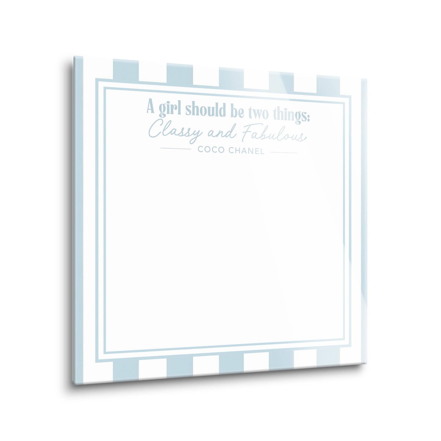 Dry Erase Glass Marker Board, Wall Decor, Gift for Women