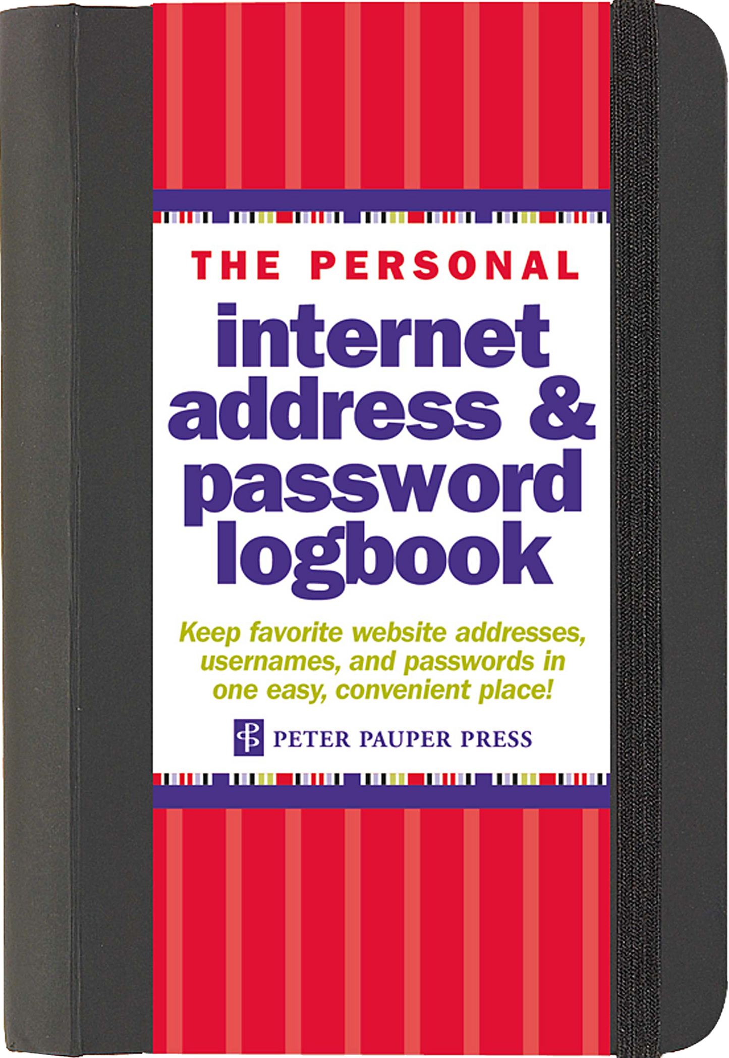 The Personal Internet Address & Password Logbook (Black)