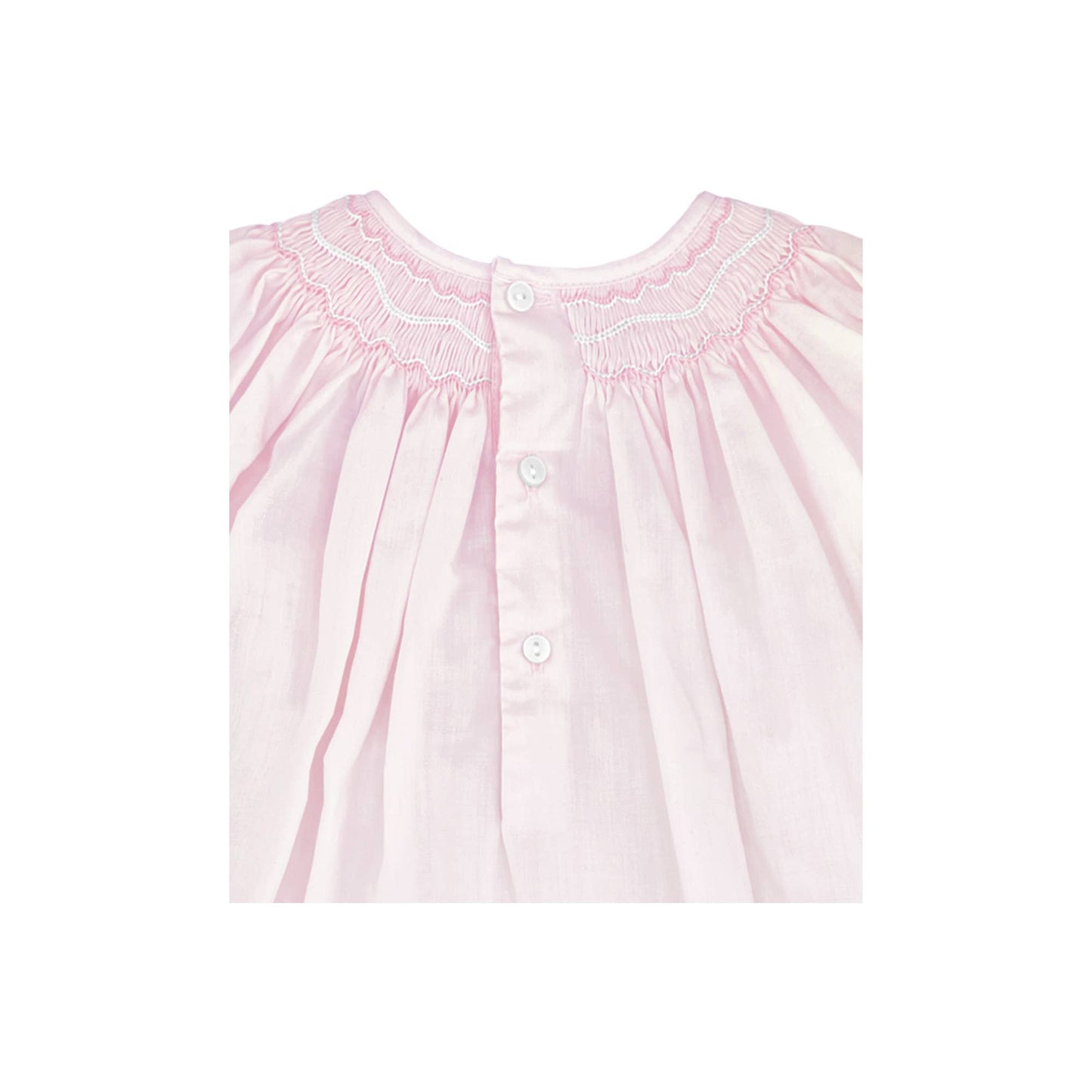 Smocked Daygown with Voile Insert