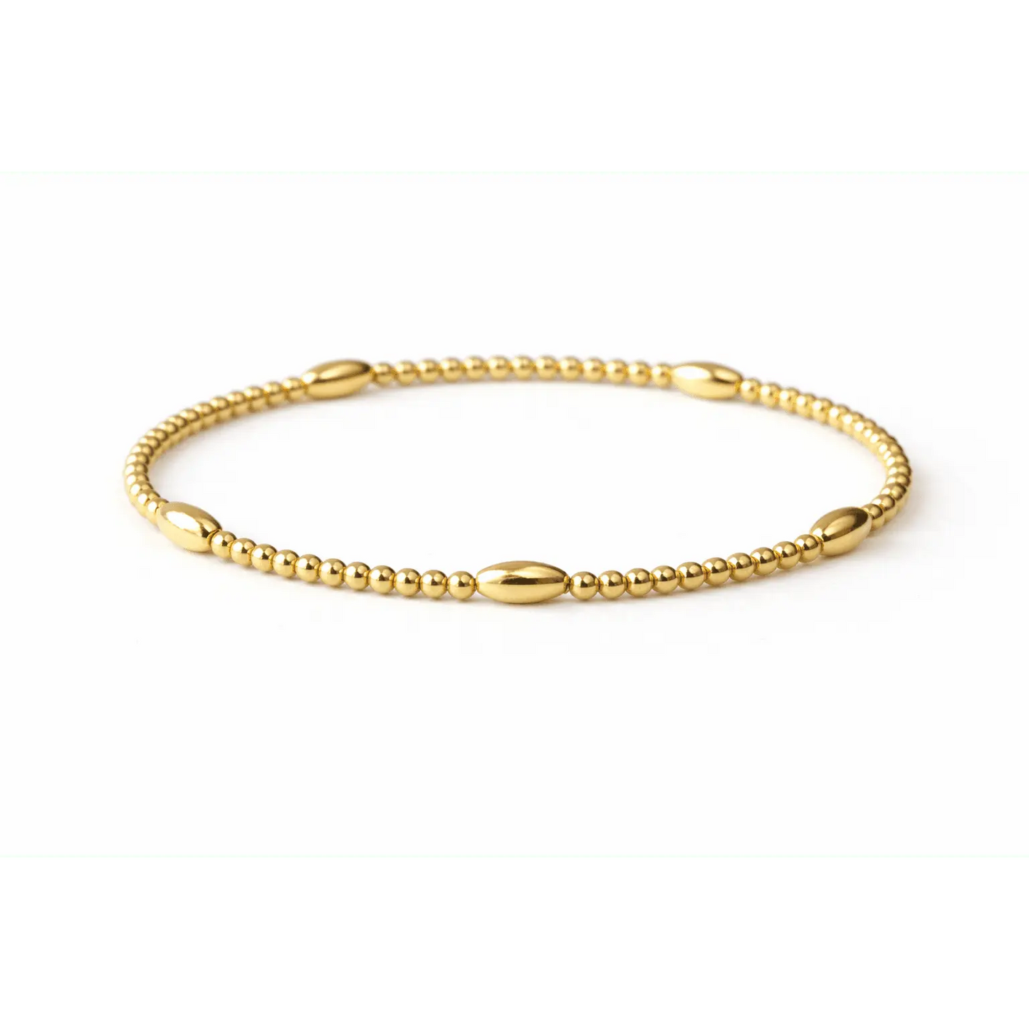 Classic Oval All Gold Bracelet