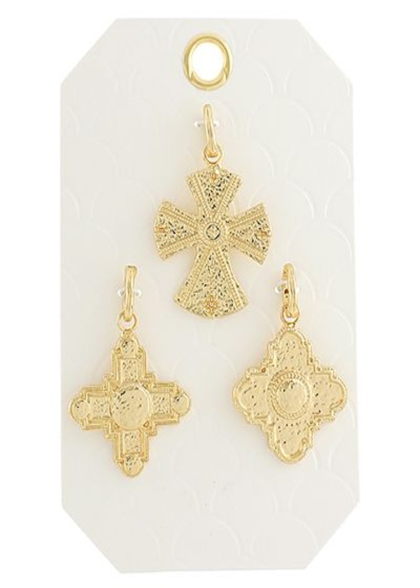 ANTIQUE CROSS CHARM 3PS SET