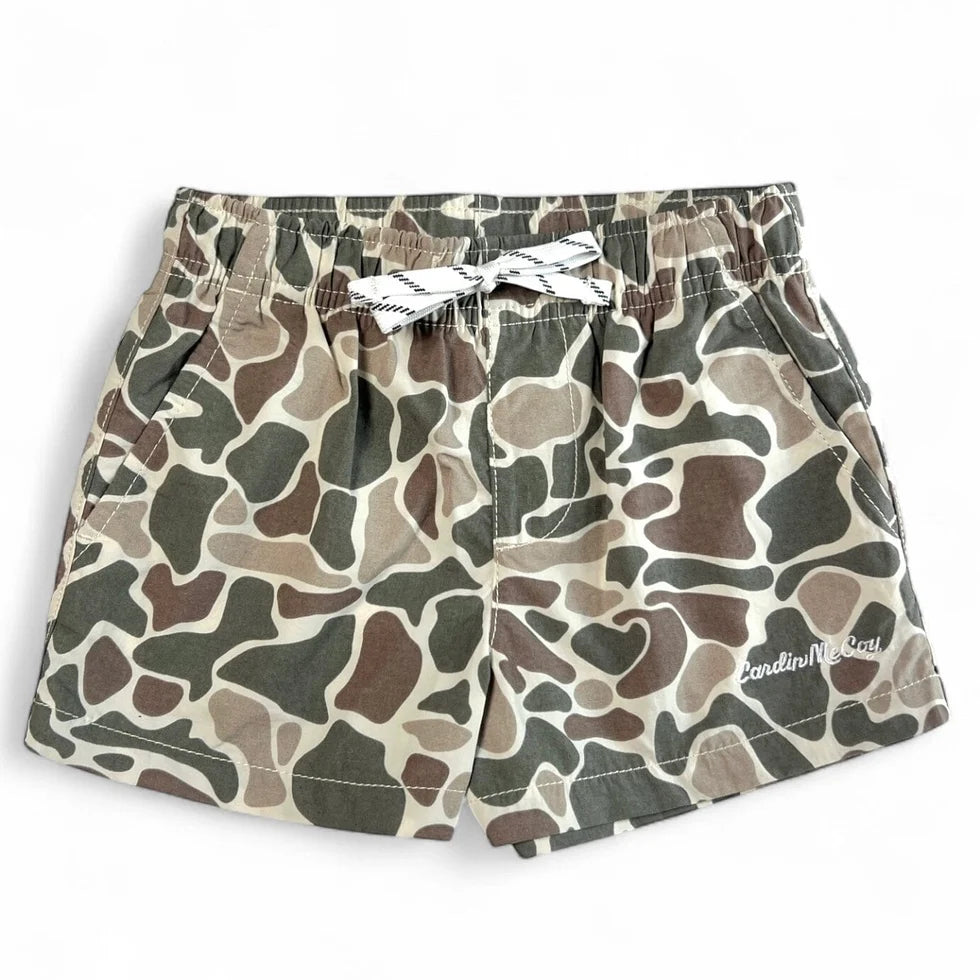 KIDS' PERFORMANCE SHORTS - SAND CAMO