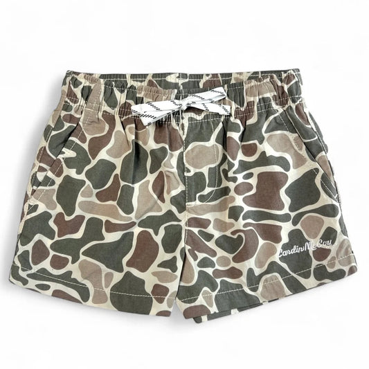 KIDS' PERFORMANCE SHORTS - SAND CAMO
