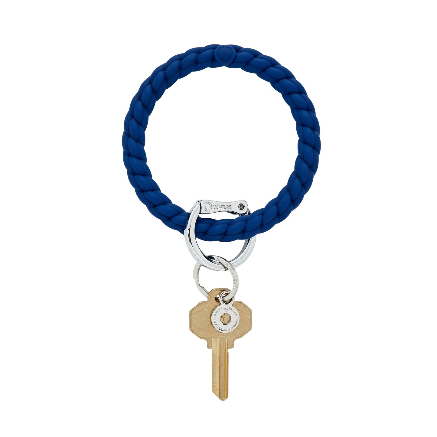 BIG O KEY RING-MIDNIGHT NAVY BRAIDED