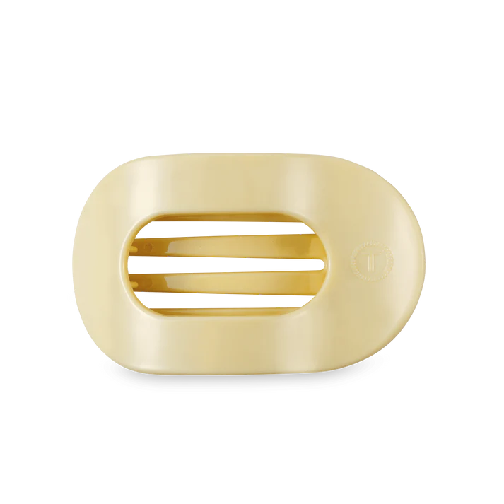 TELETIES Flat Round Hair Clip for Women - Durable Plastic Hair Accessory