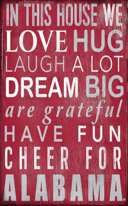 IN THIS HOUSE SIGN-ALA : 11X19