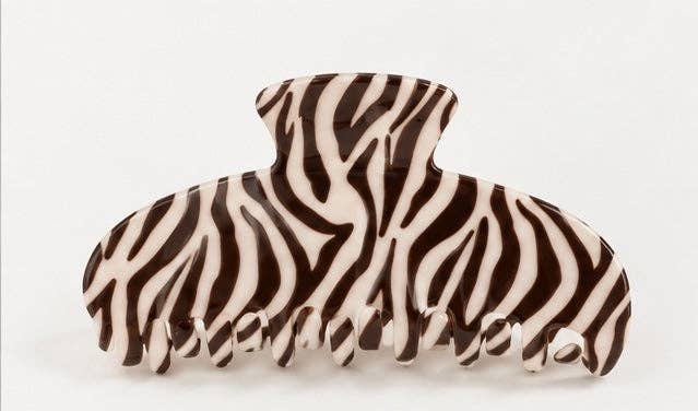 Zebra Stripe Claw Clip