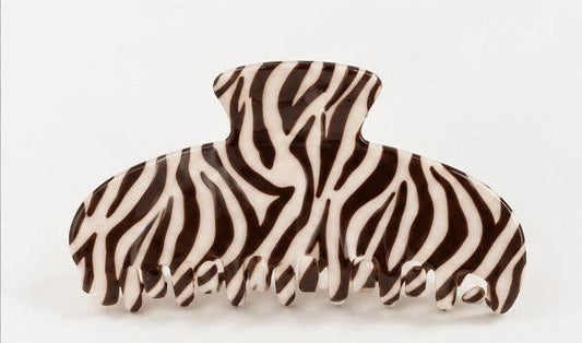 Zebra Stripe Claw Clip