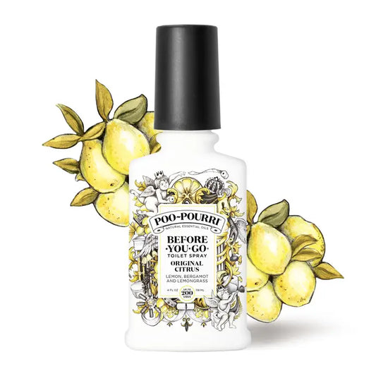 Poo~Pourri Original Citrus Toilet Spray 4oz. | Lemon + Bergamot + Lemongrass