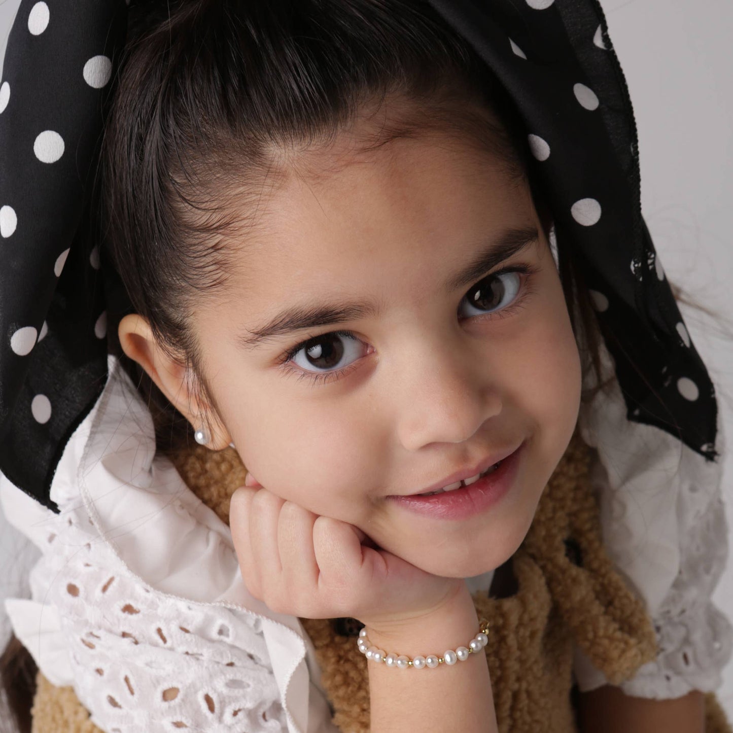 Girls 14K Gold-Plated Pearl Baby Bracelet Children's Jewelry Brynn
