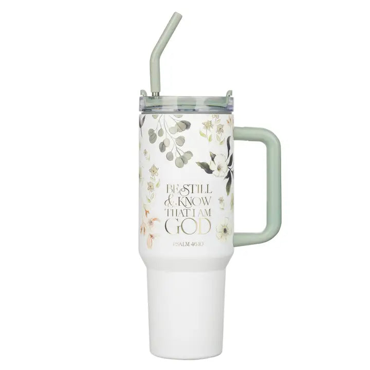 BE STILL TEAL MEADOW 40OZ TUMBLER