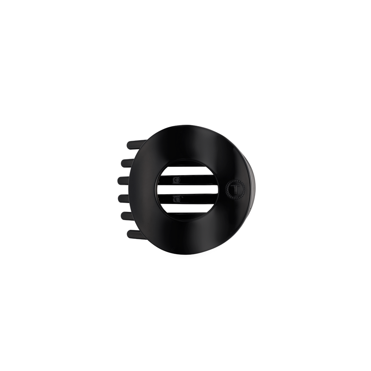 Jet Black | Small | Flat Open Circle Hair Clip