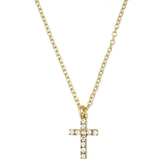 DIAMOND CROSS: NECKLACE