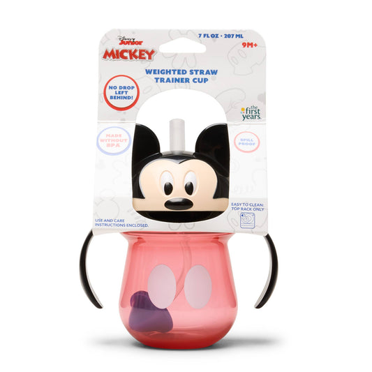 The First Years Mickey Weighted Straw Trainer Cup 7oz