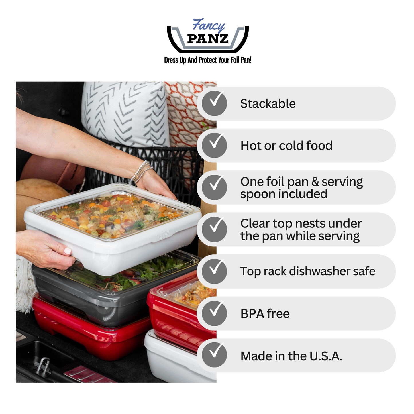 Classic Set - Pan Frame w/ Lid & Serving Spoon - Marble