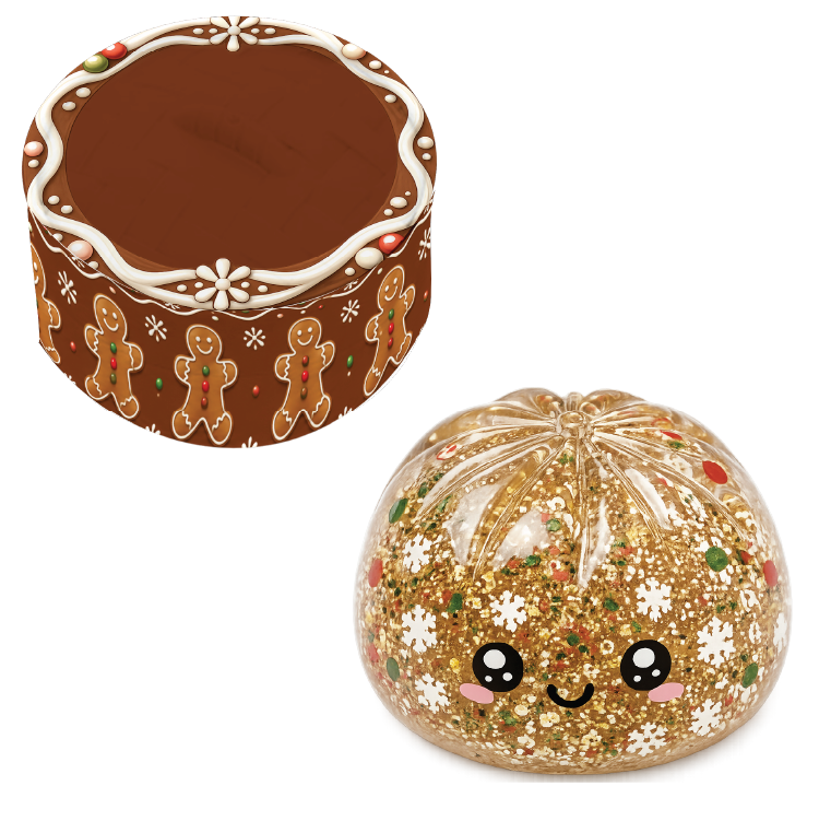 Fun Doh Christmas Dumpling Squishy Toy Holiday