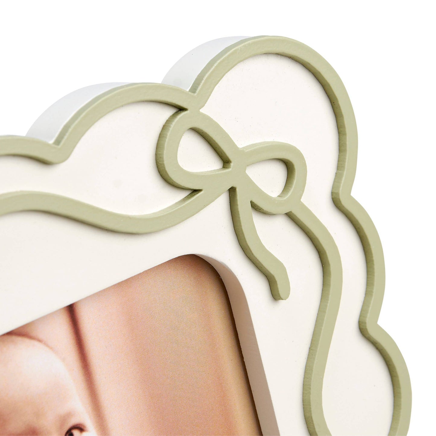 Green Scalloped Photo Frame