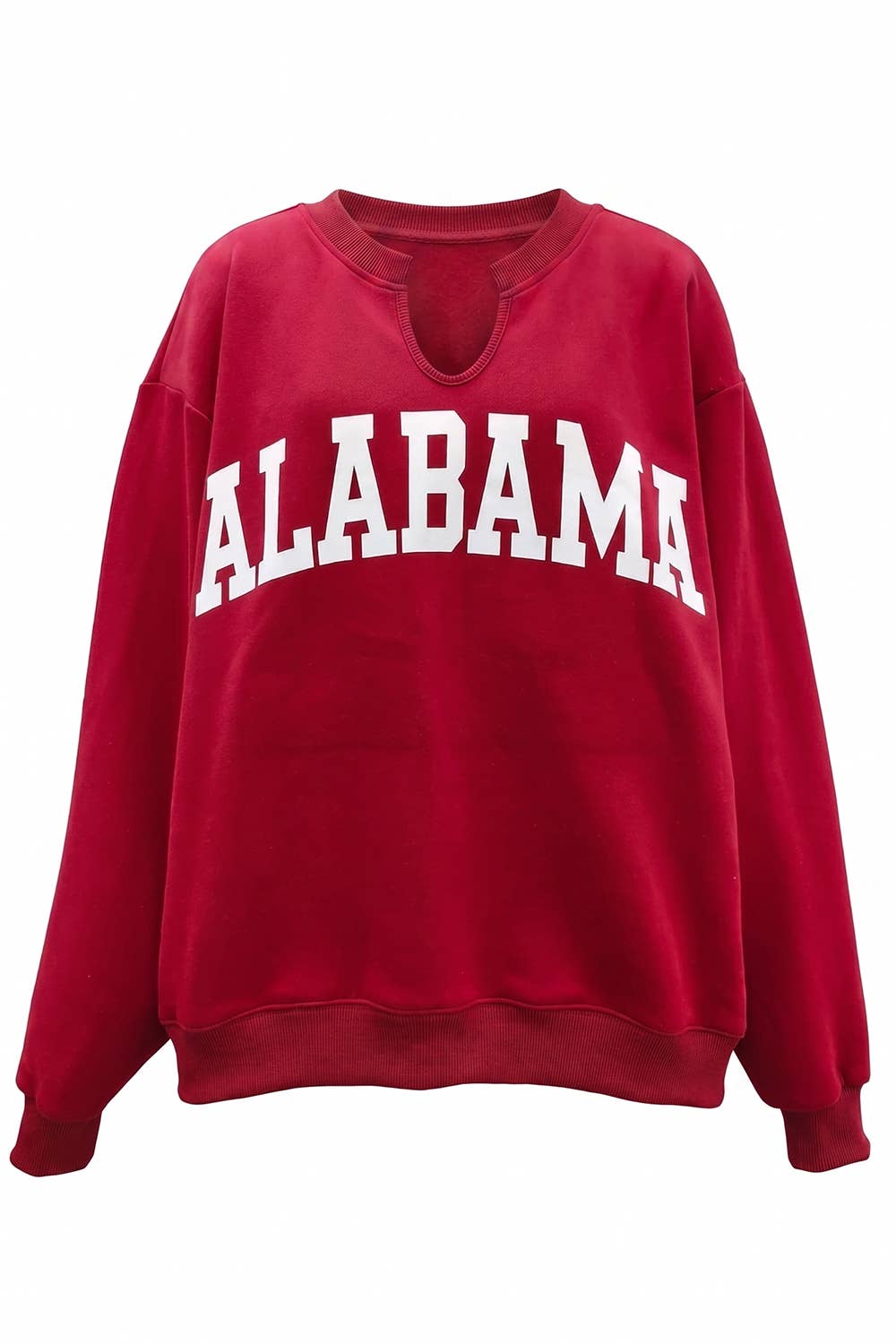 'Alabama/AL' Reversible Oversized V-NECK Pullover