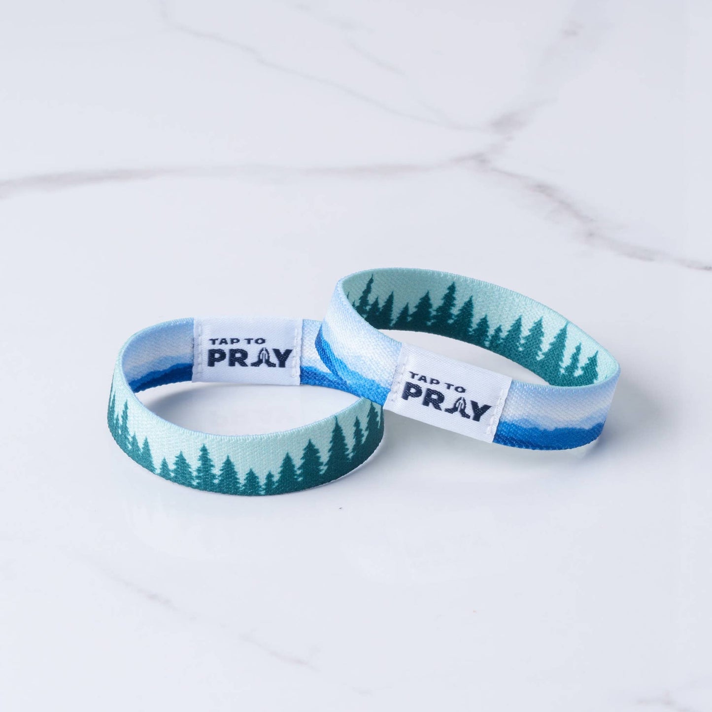 Tap To Pray Wristbands - Mountains & Forests
