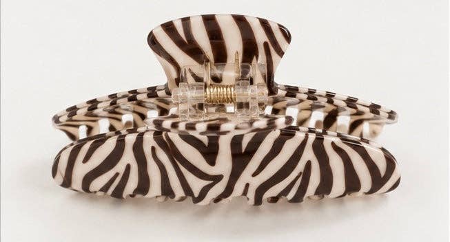 Zebra Stripe Claw Clip