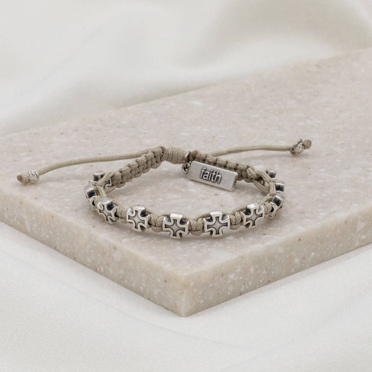 Faith Blessing Bracelet with Cross Medals