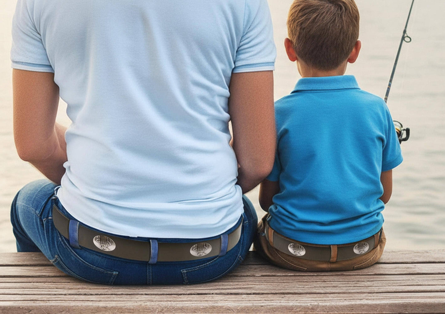Buck Kids Leather Brown Belt - Youth Sizes