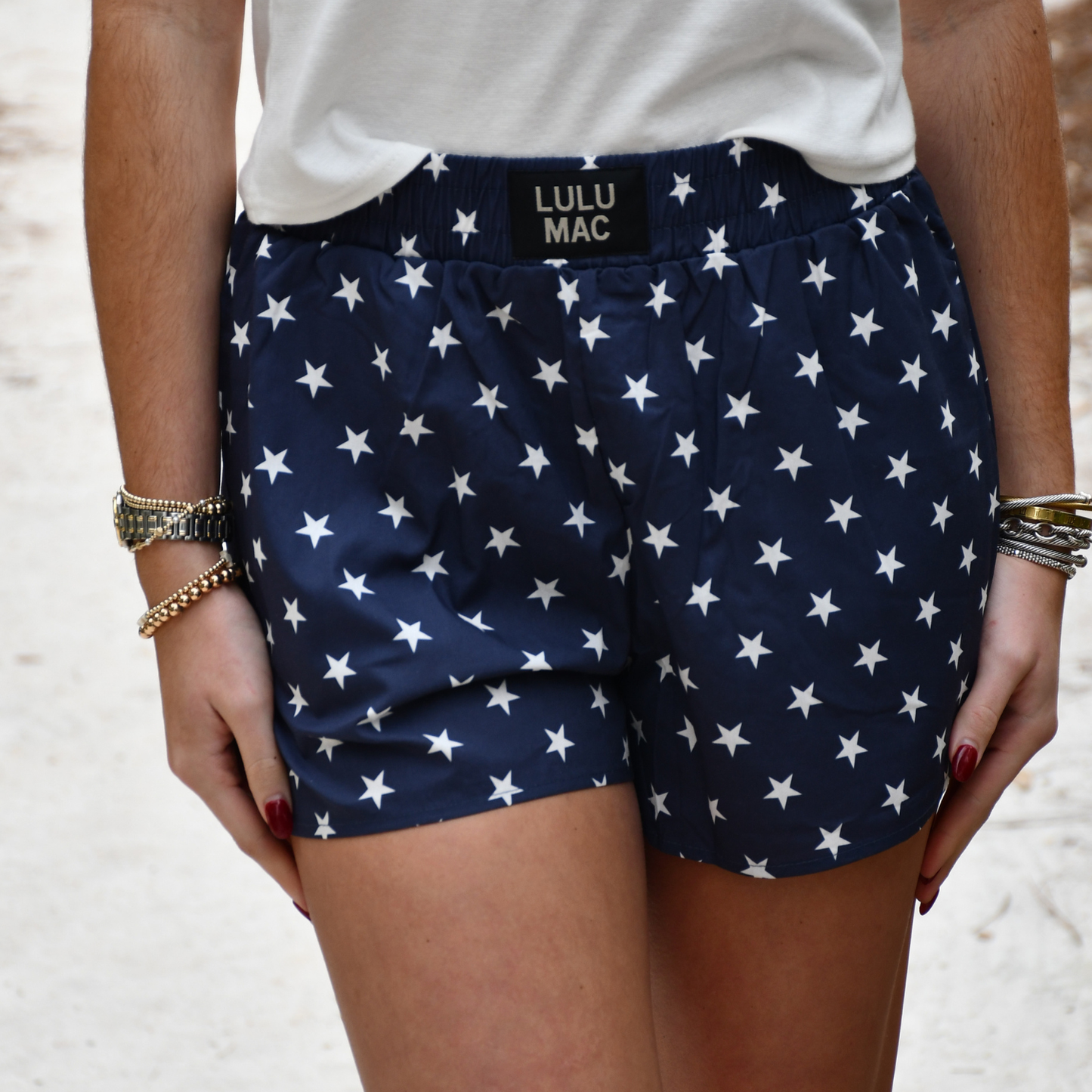 NAVY STAR BOXER SHORT
