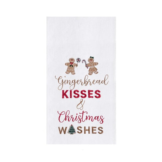 CHRISTMAS TOWEL-GINGERBREAD KISSES