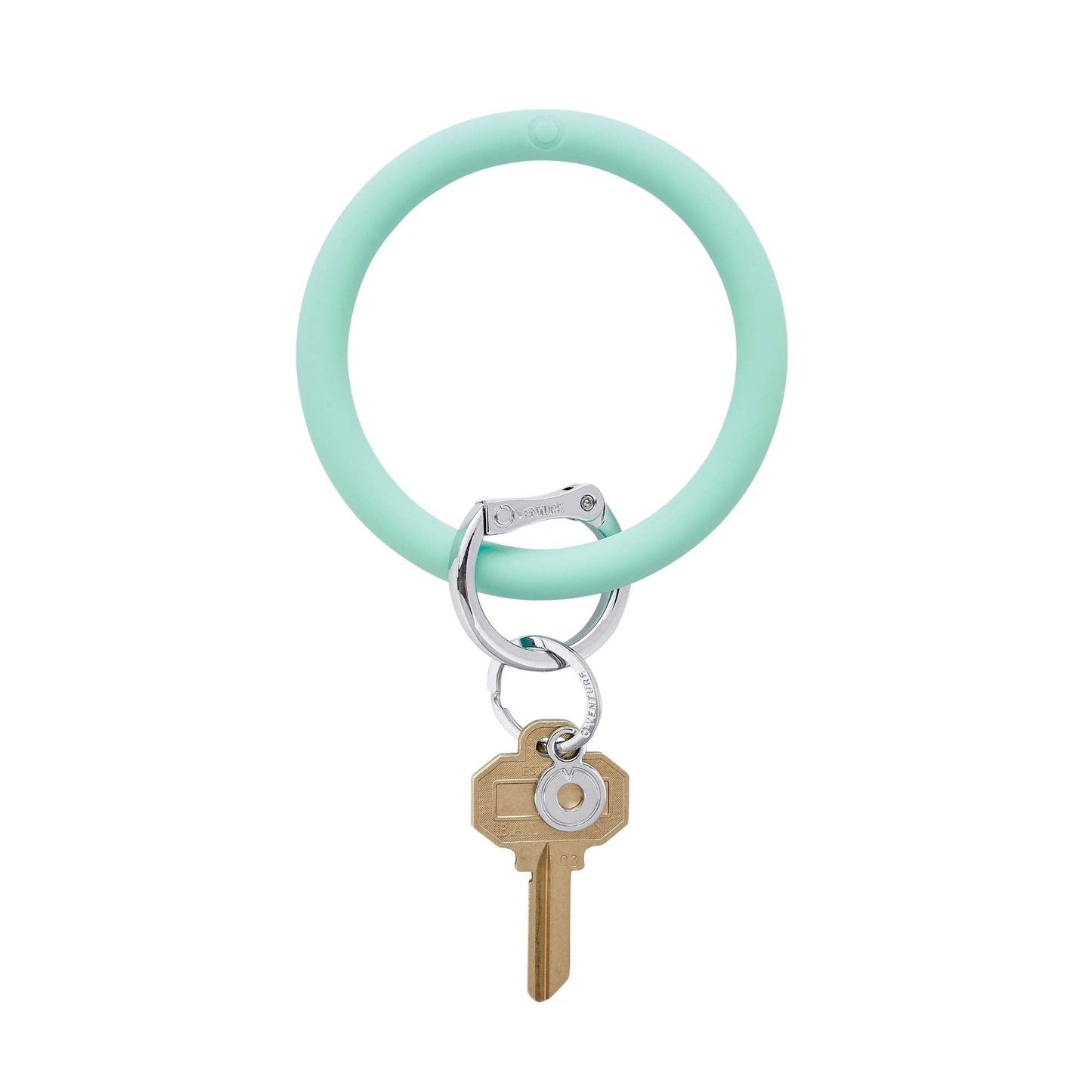 Silicone Big O® Key Ring - Pistachio