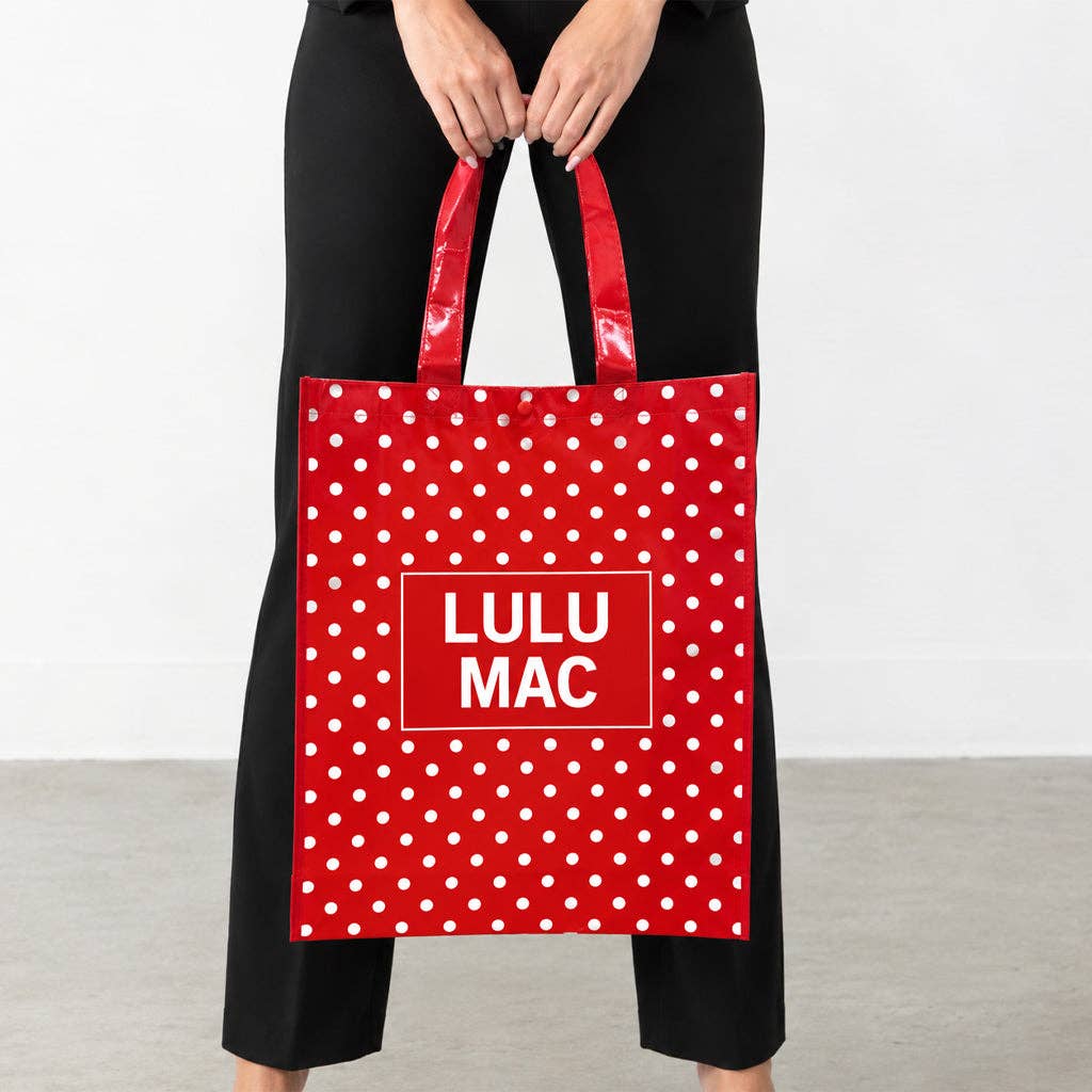 REUSABLE TOTE - RED/WHITE DOT