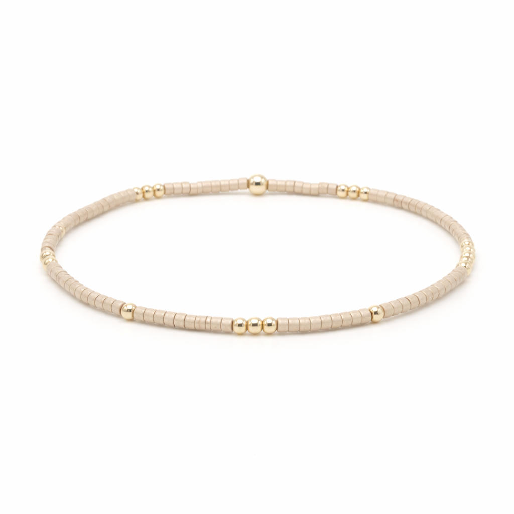 2mm Newport GOLDEN + Gold Filled Waterproof Bracelet