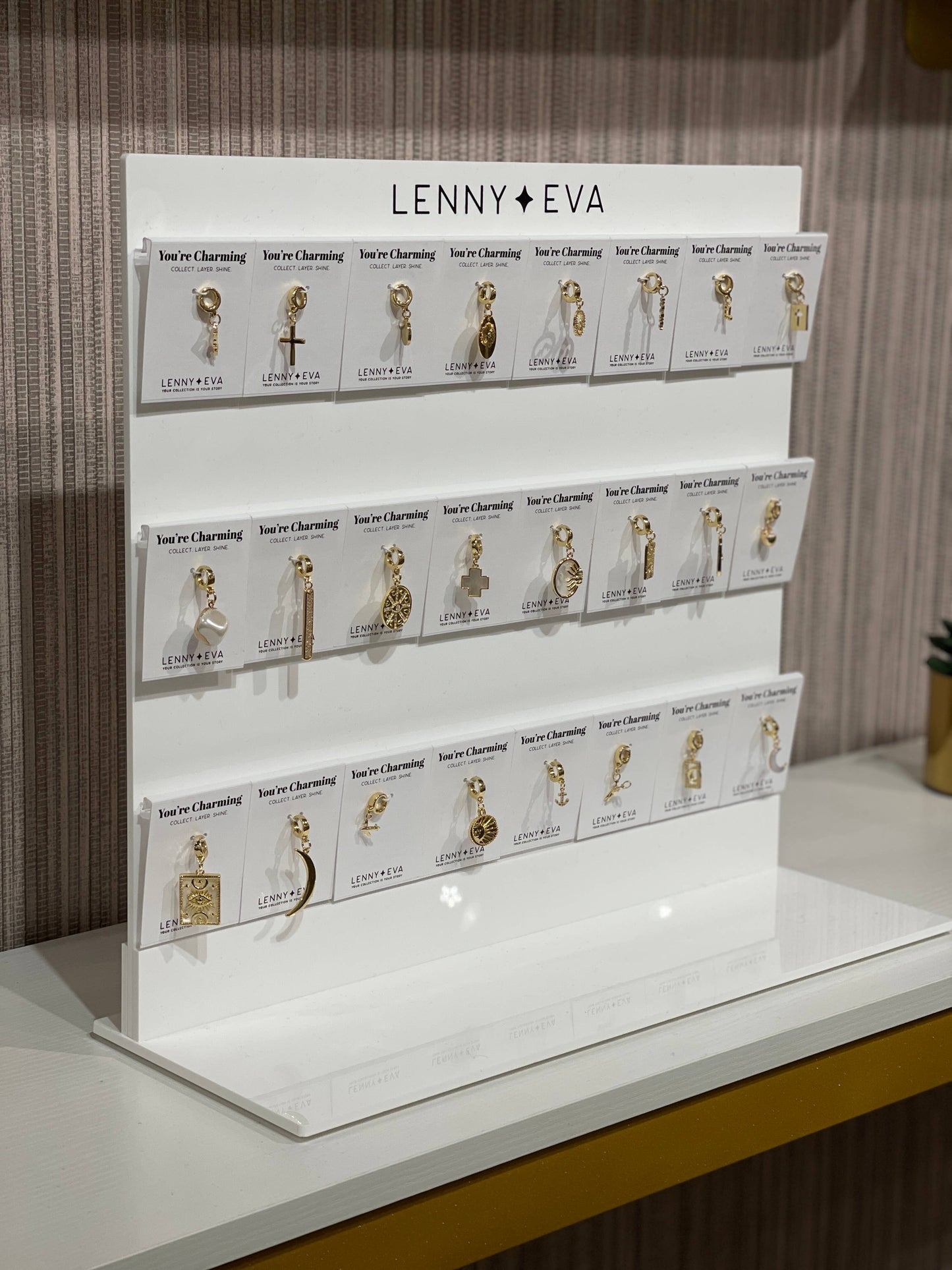 Cross Charm, Gold, Charm Bar | Charm Necklace, Bag Charm