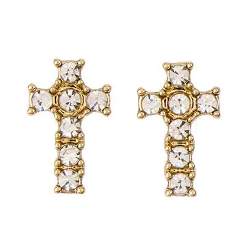 DIAMOND CROSS: EARRINGS