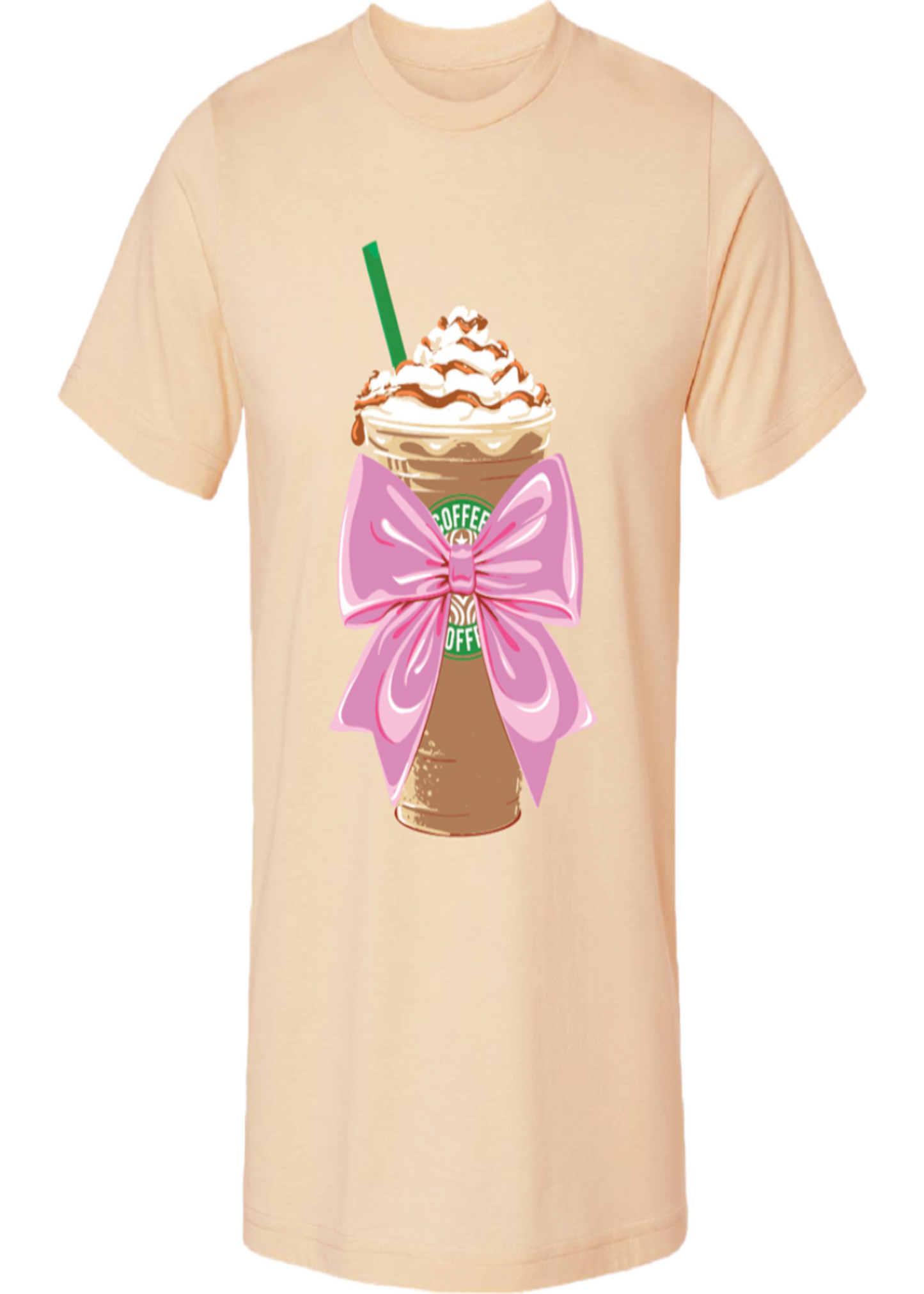 COFFEE BOW T-SHIRT: CREAM